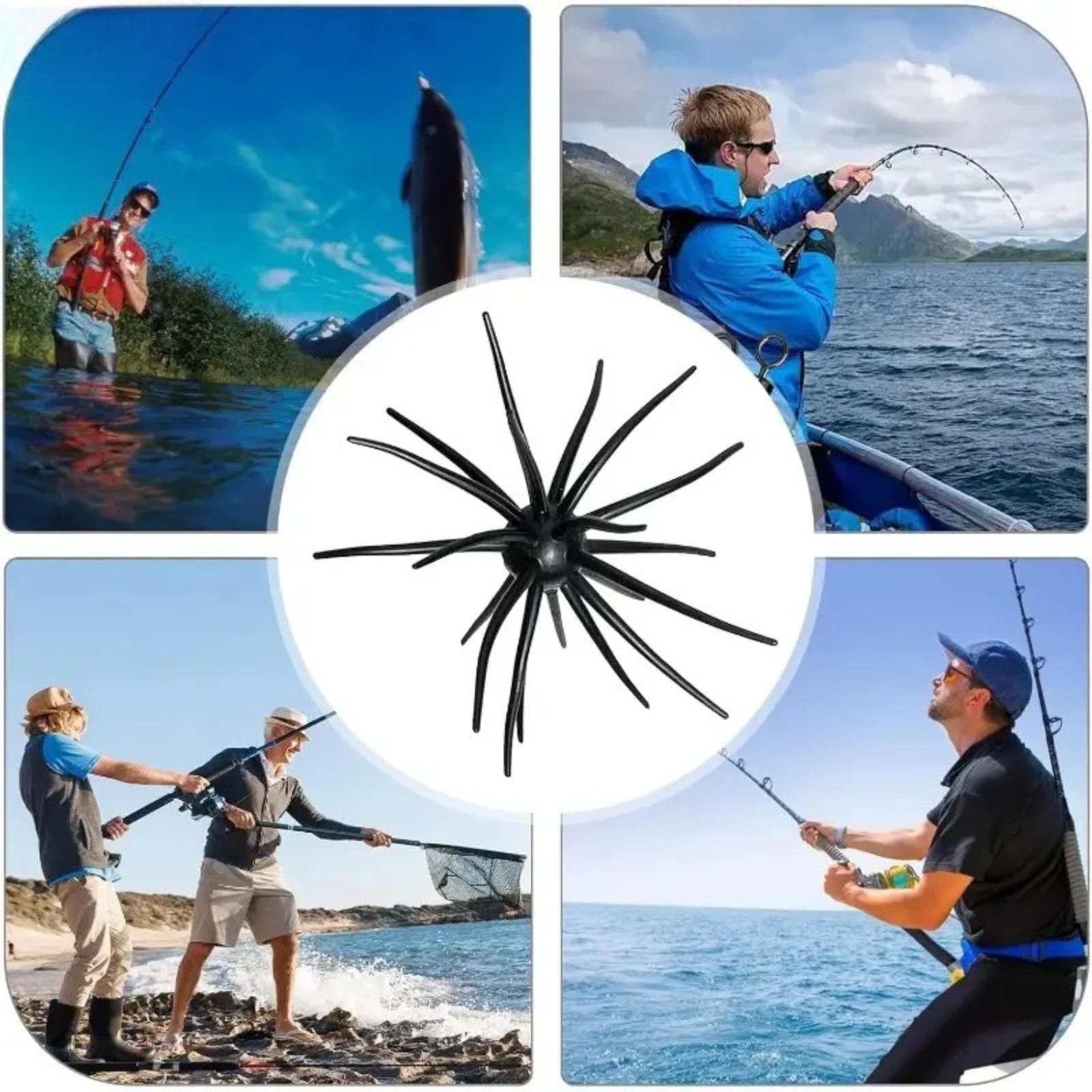 5Pcs/1Pcs Soft Artificial Fishing Lures Set, Simulation Sea Urchin & Soft Worm Baits, fishing bait lures girlFloating Water Balloon Lure Kit, Realistic Silicone Fishing Tackle for Bass, Snakehead, Catfish and Freshwater Game Fish