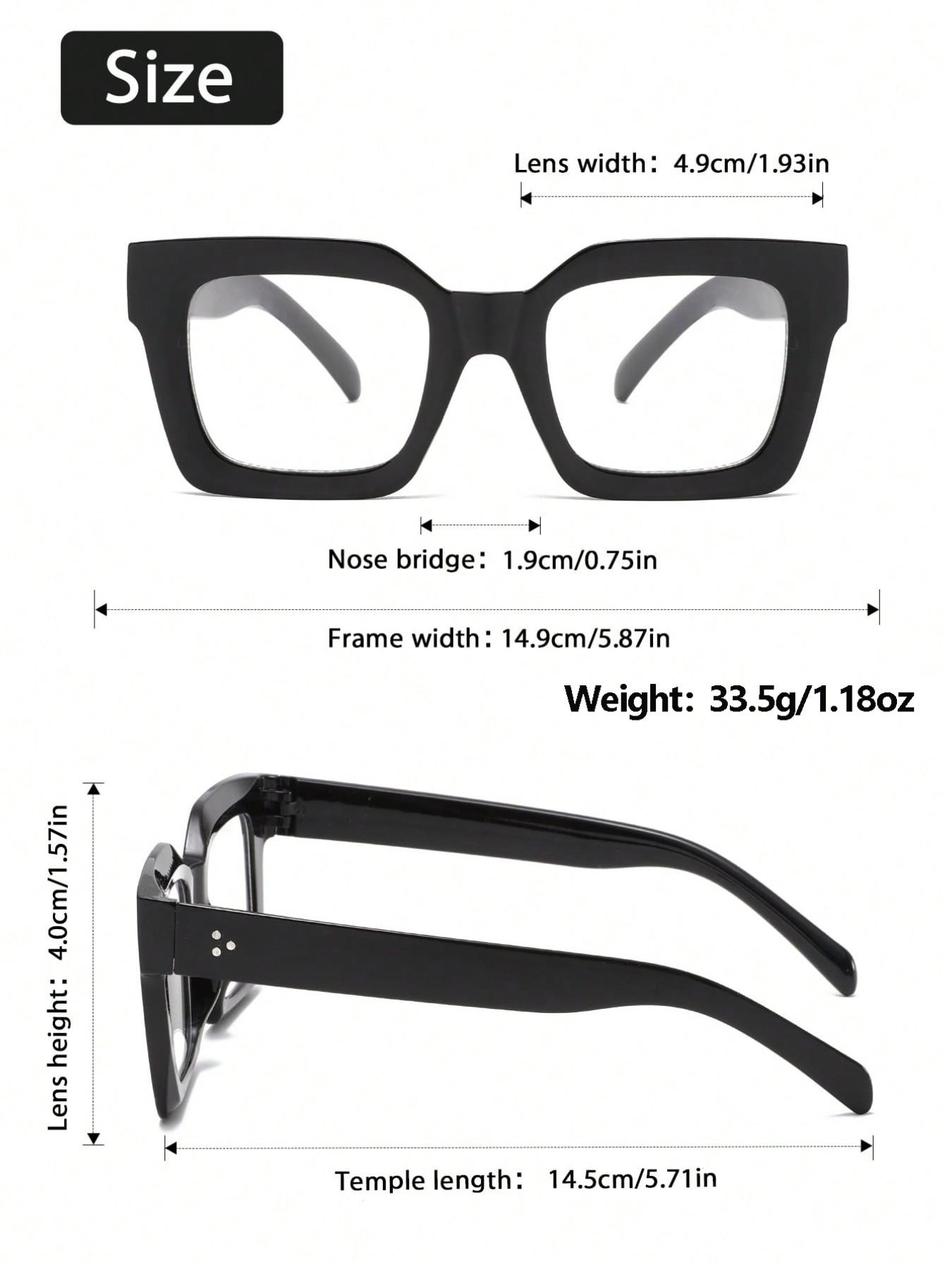 5 Pairs Classic Rectangular Women's Flat Mirrors, Leopard Pattern Eyeglasses, Suitable for Office, Casual Activities, Daily Life, Essential Accessories