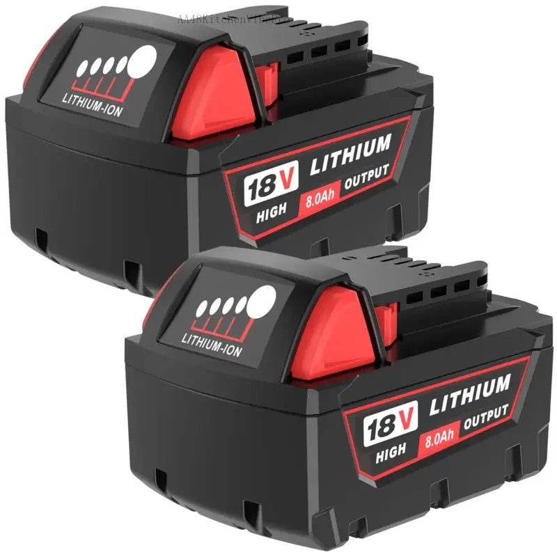 8.0Ah Rating Lithium Ion Replacement Batteries for 48-11-1850, Upgraded High Capacity, Charger Ready, Festive & Home Supplies Gift OptionAA48KitchenVibePro