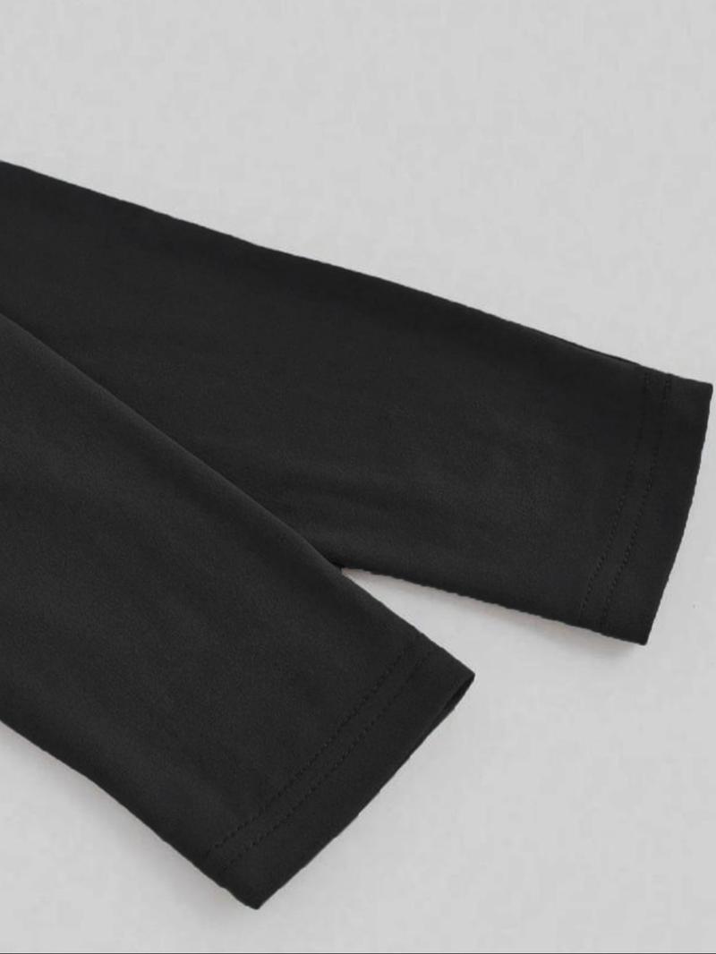 Men's Fashion Camo Animal Print Long Sleeve Round Neck T-Shirt Set, Comfortable Stretch Fabric, Perfect for Spring & Fall Sports Outdoor Activities, Athletic Sports Clothing