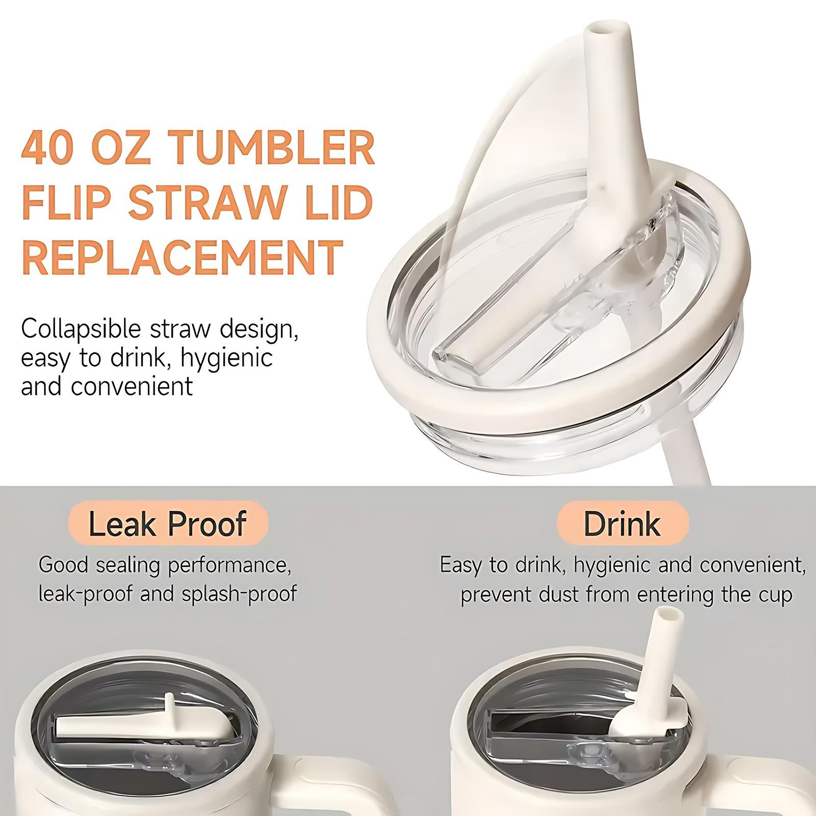 1 Pc 40 Oz Stainless Steel Water Cup with Handle and Folding Straw, Cute Pink Ribbon Bow Pattern Design, Double Wall Insulated Thermal Mug, Hot 12H / Cold 24H, Fun Drinkware, Easter Mother’s Day Birthday Holiday Gift for Friends.