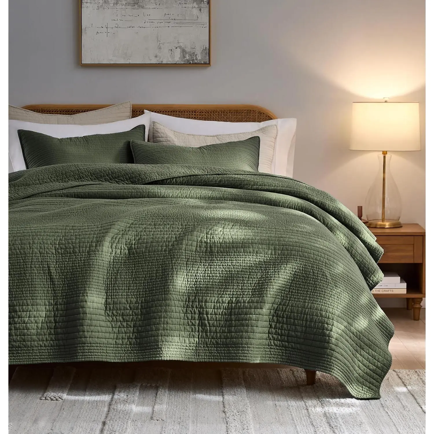 Striped-olive Green