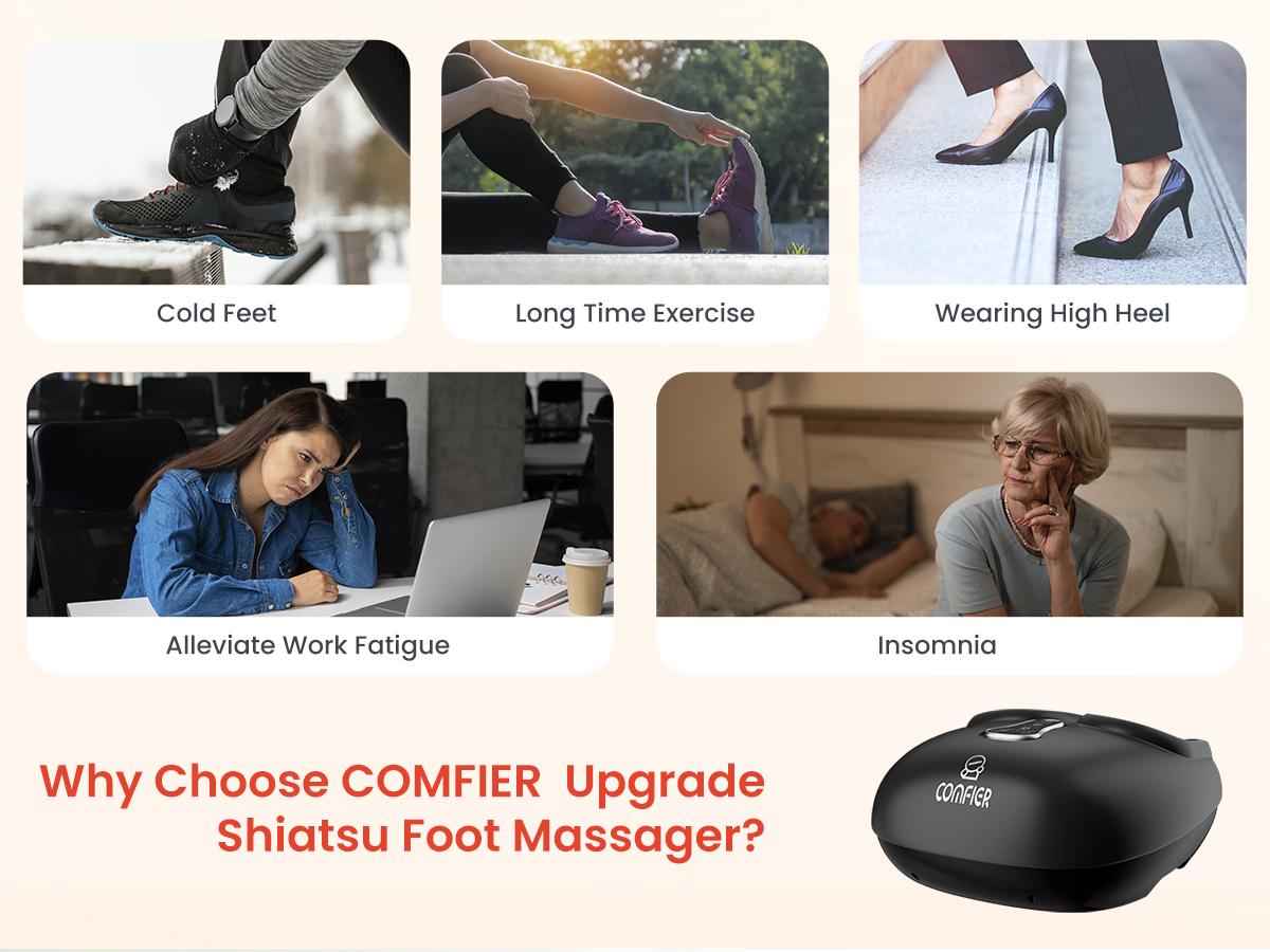 COMFIER FSA HSA Eligible Foot Massager with Remote Control,Pause Function,feet Massager with Heat,Compression,shiatsu Foot Massage for Neuropathy,Plantar Fasciitis,Gift for Men COMFIER FSA HSA Eligible Foot Massager with Remote Control,Pause Function,feet Massager with Heat,Compression,shiatsu Foot Massage for Neuropathy,Plantar Fasciitis,Gift for Men