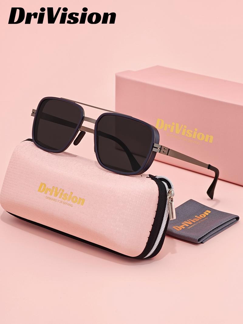 Drivision Unisex High-End Full Frame Sunglasses, Outdoor Sports Golf Polarized Sun Glasses Uv400, Casual Style All Seasons