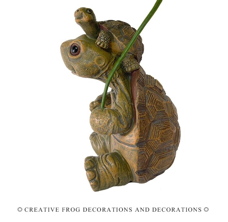 Resin Turtle Fish Tank Decorative Ornament, Creative Aquarium Decoration, Glass Fish Tank Accessory, Submerged Turtle Display Piece