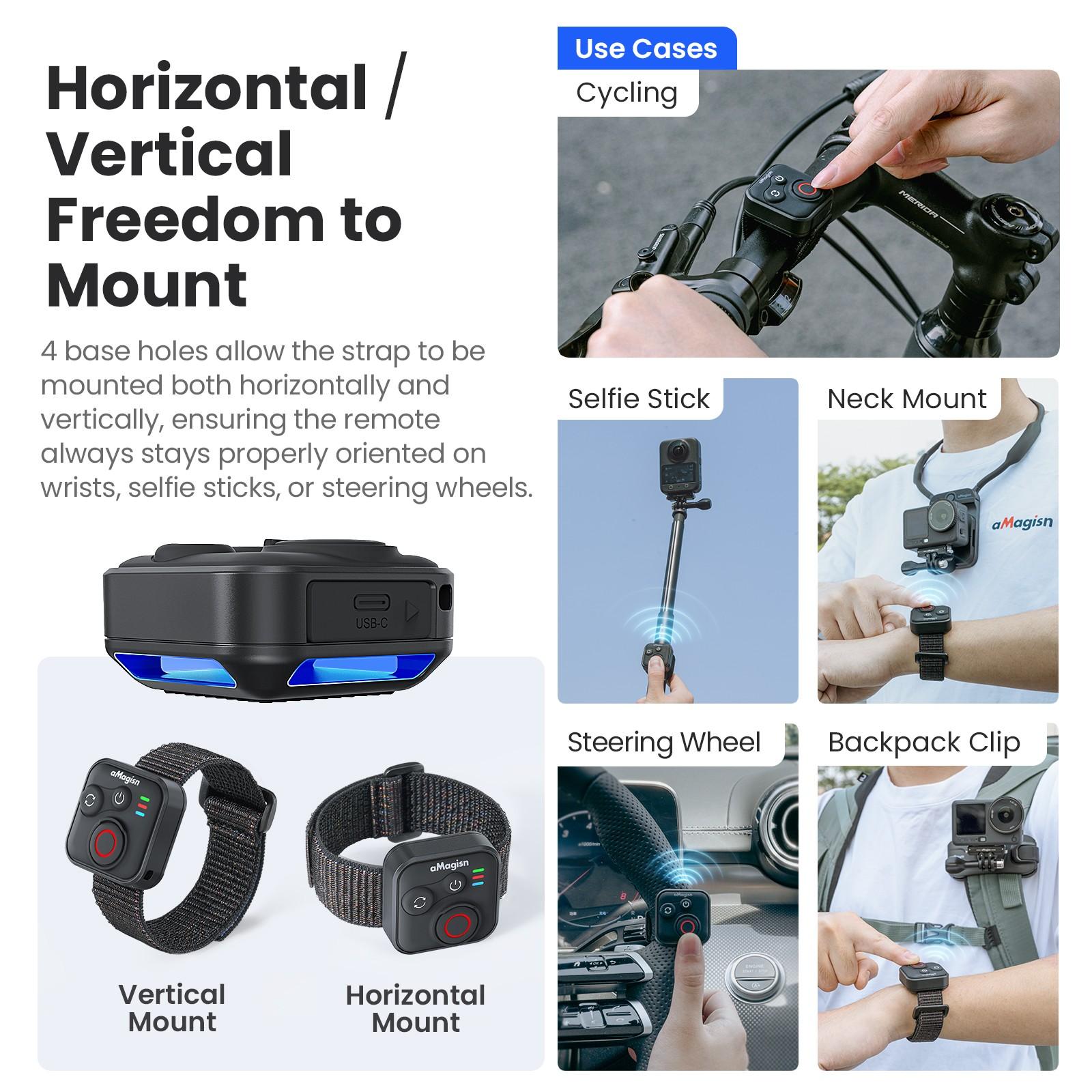 Bluetooth-compatible Remote Controller Dji Osmo 360 Action Camera, Compatible with Dji Osmo 360 Action 6 5 Pro/4, Sports Cam Accessories