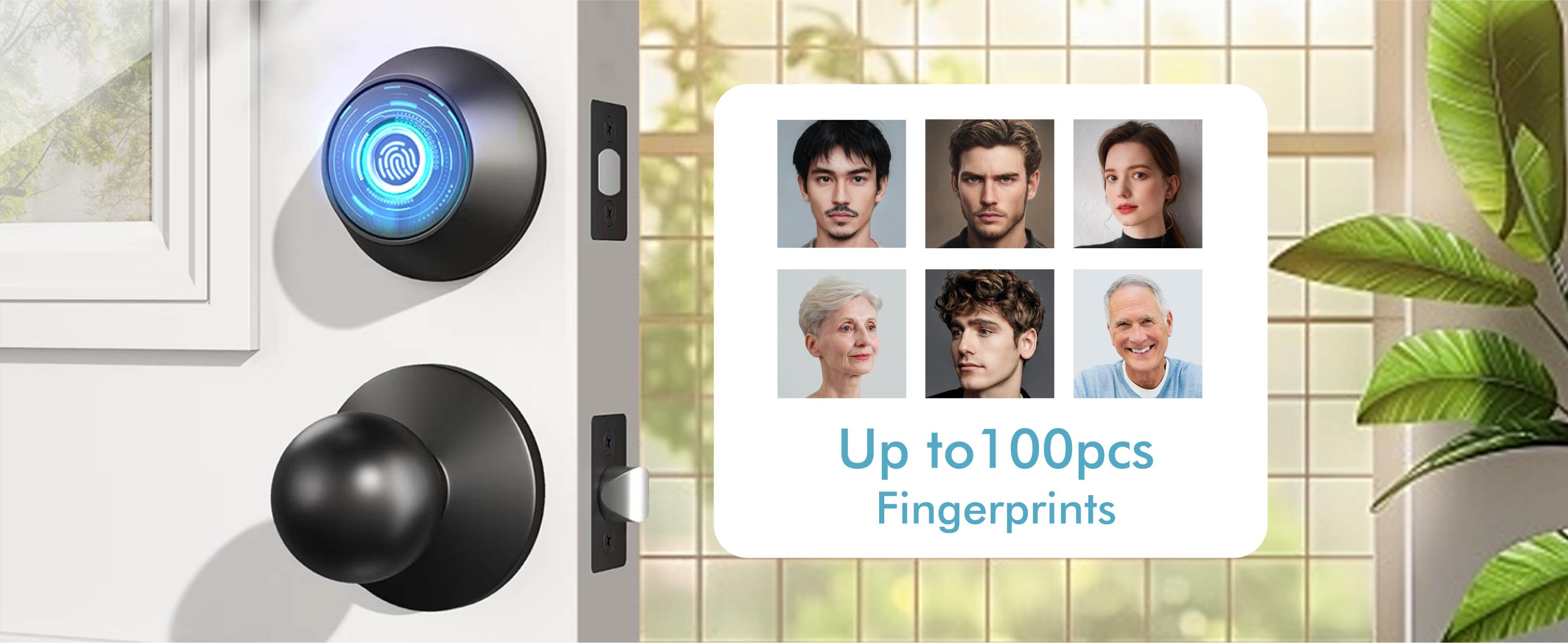 Valentine's Day Gift EUERTE 3th Gen Fingerprint Door Lock with App Smart Deadbolt Auto Lock Easy Install Great For Home Perfect Replacement The Traditional Deadbolt FathersDayGift