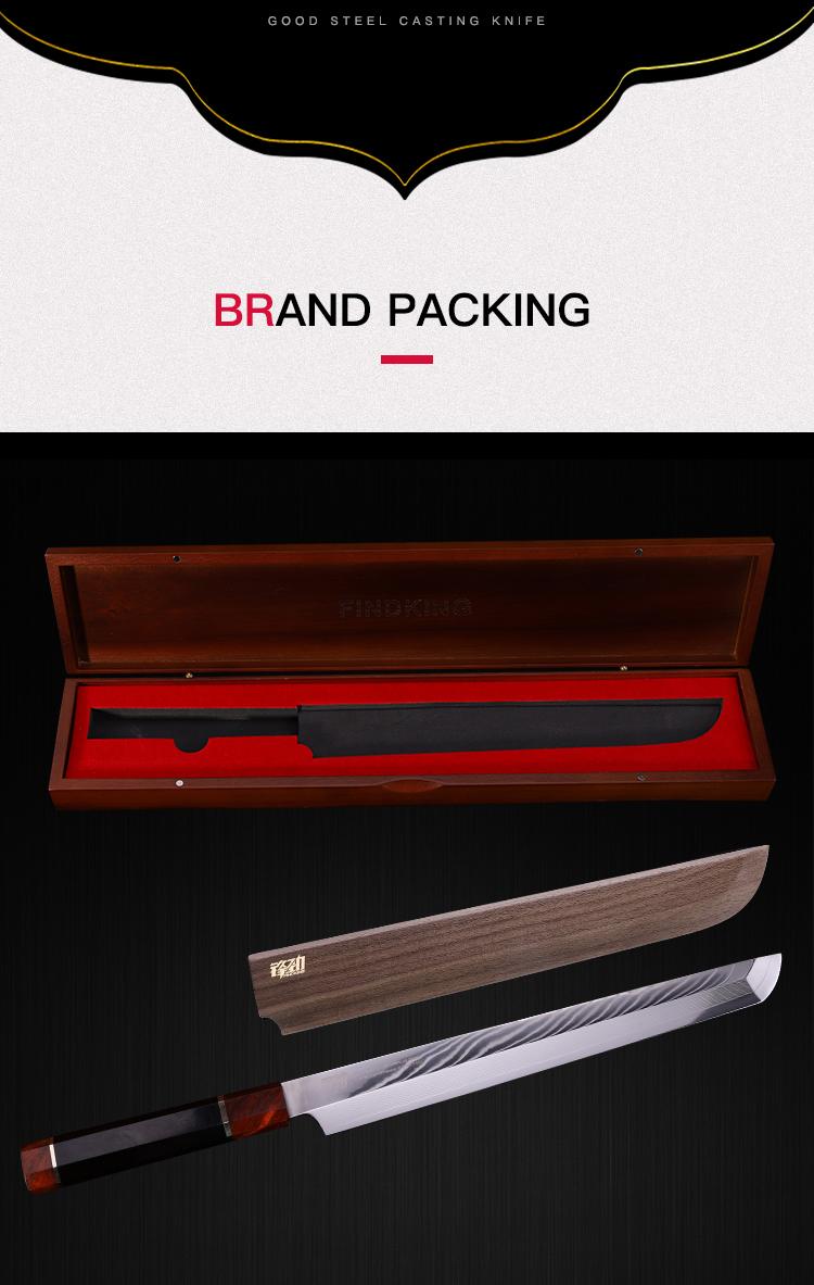 FINDKING Prestige Series Sakimaru Knife with Walnut Cover, Japanese SKD11 Damascus Steel Blade, Ebony Wood Octagonal Handle, Professional Sashimi Sushi Fish Knife (10.5 Inches, with Wooden Gift Box) FINDKING Prestige Series Sakimaru Knife with Walnut Cover, Japanese SKD11 Damascus Steel Blade, Ebony Wood Octagonal Handle, Professional Sashimi Sushi Fish Knife (10.5 Inches, with Wooden Gift Box)