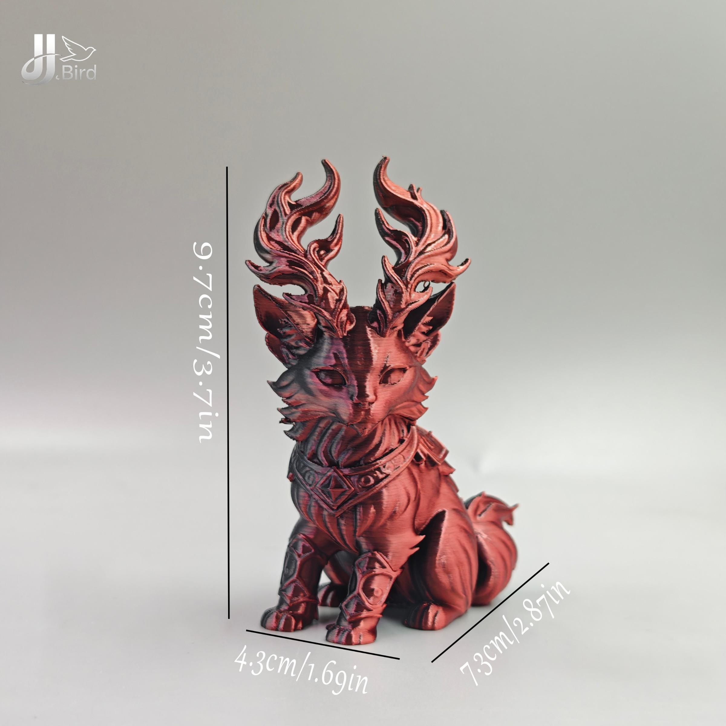 Gradient Fantasy Cat Model Decoration, Collectible Figure, Home Room Bookshelf Decor, Desktop Ornament, Artistic Sculpture