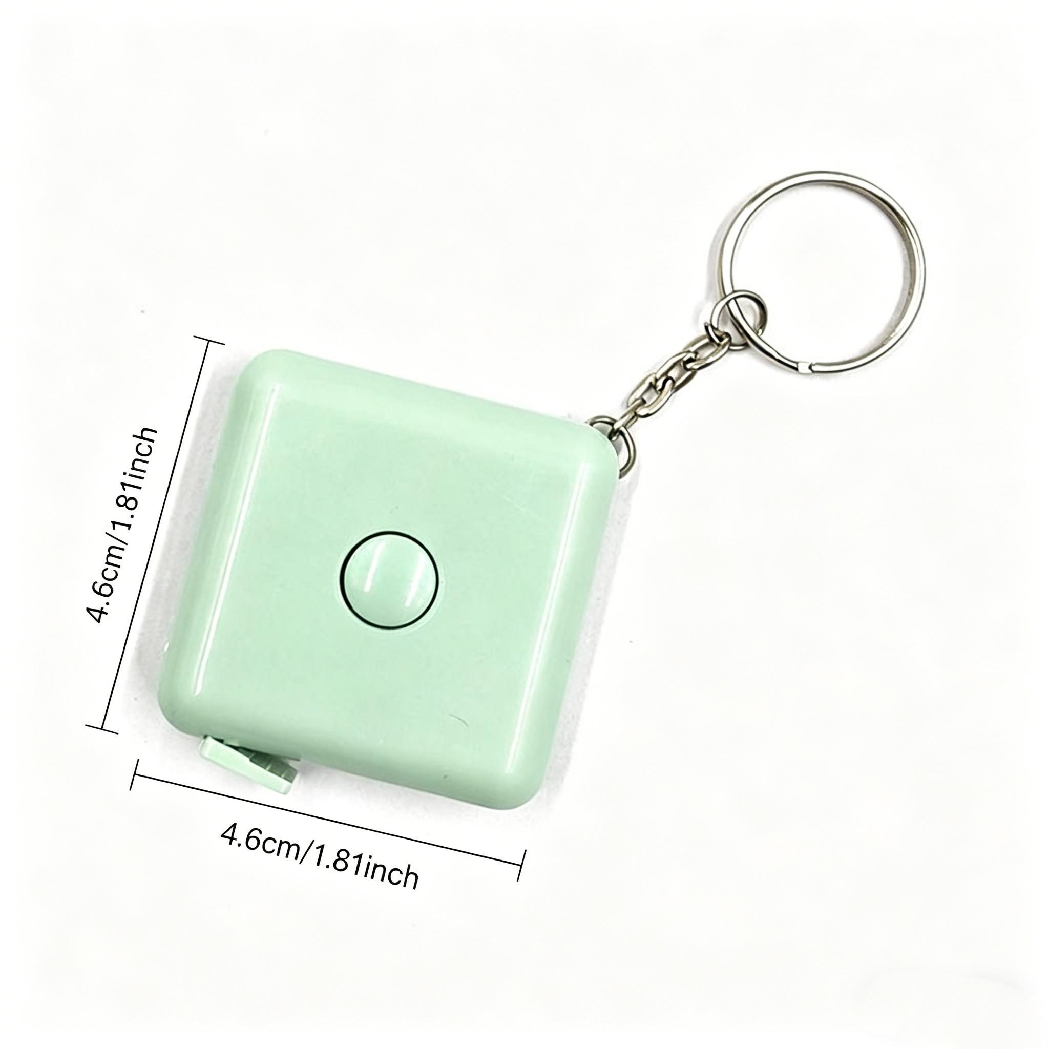 Nordic Style Automatic Retractable Square Tape Measure, 1.5m Mini Portable Tailor Measuring Tape, Ideal for Home & Body Measurements