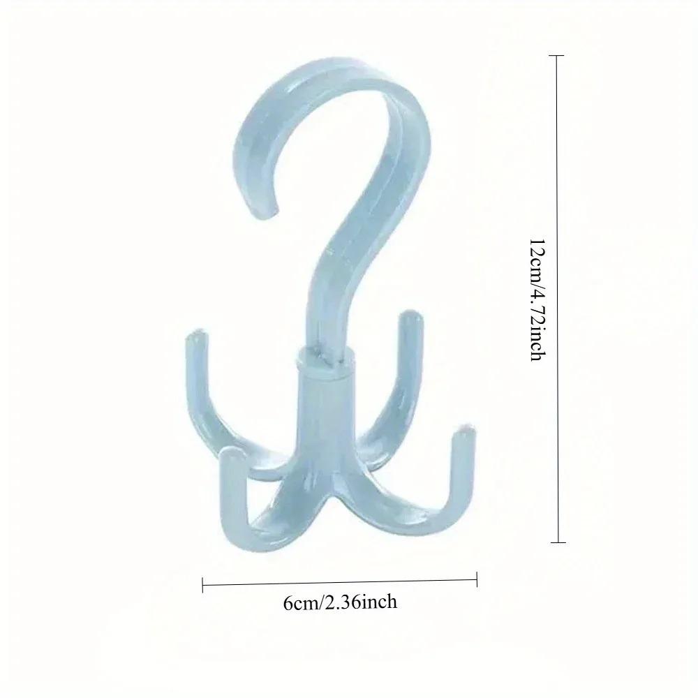 No-Hole Adhesive Hanging Hooks: Slip-Resistant for Clothes Belts Bags, Carry Purse Hook, Strong Glue Waterproof Mold-Proof Instant Use. Durable Anti-Fall Compact Travel Storage Multi-Scene. Scarf Fabric Clips Rustproof Dustproof Foldable Design.