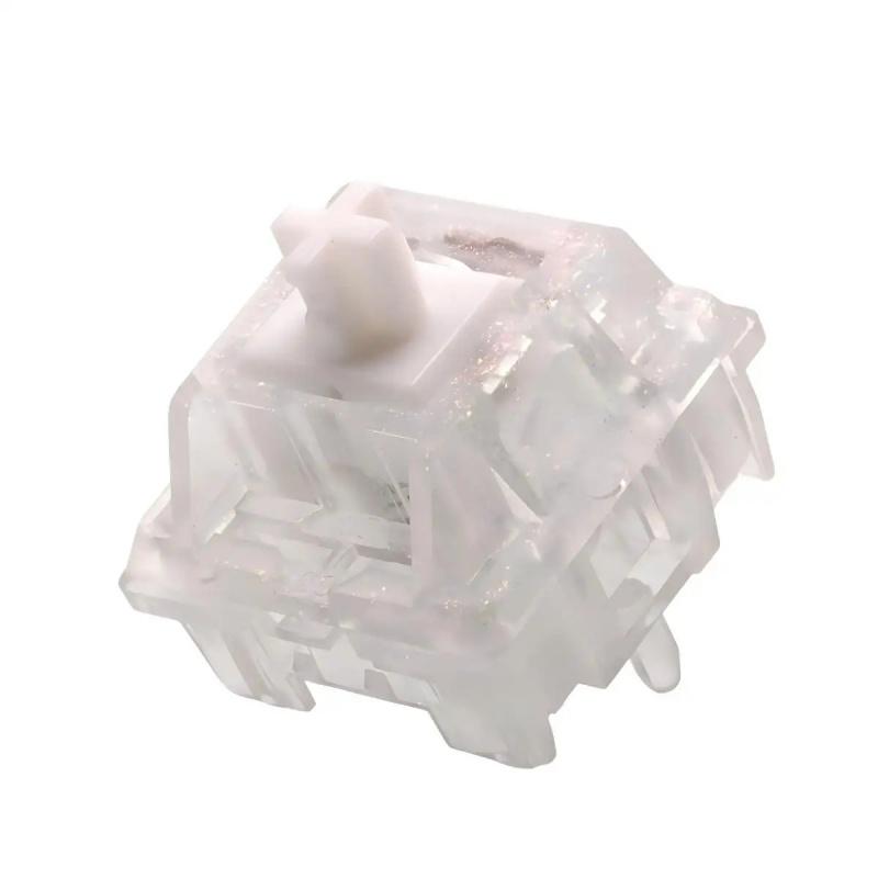 Mirror Silent Tactile Switches Pre-Lubed 5-Pin HotSwap KT0 Stem KTT for MX Mechanical Keyboard