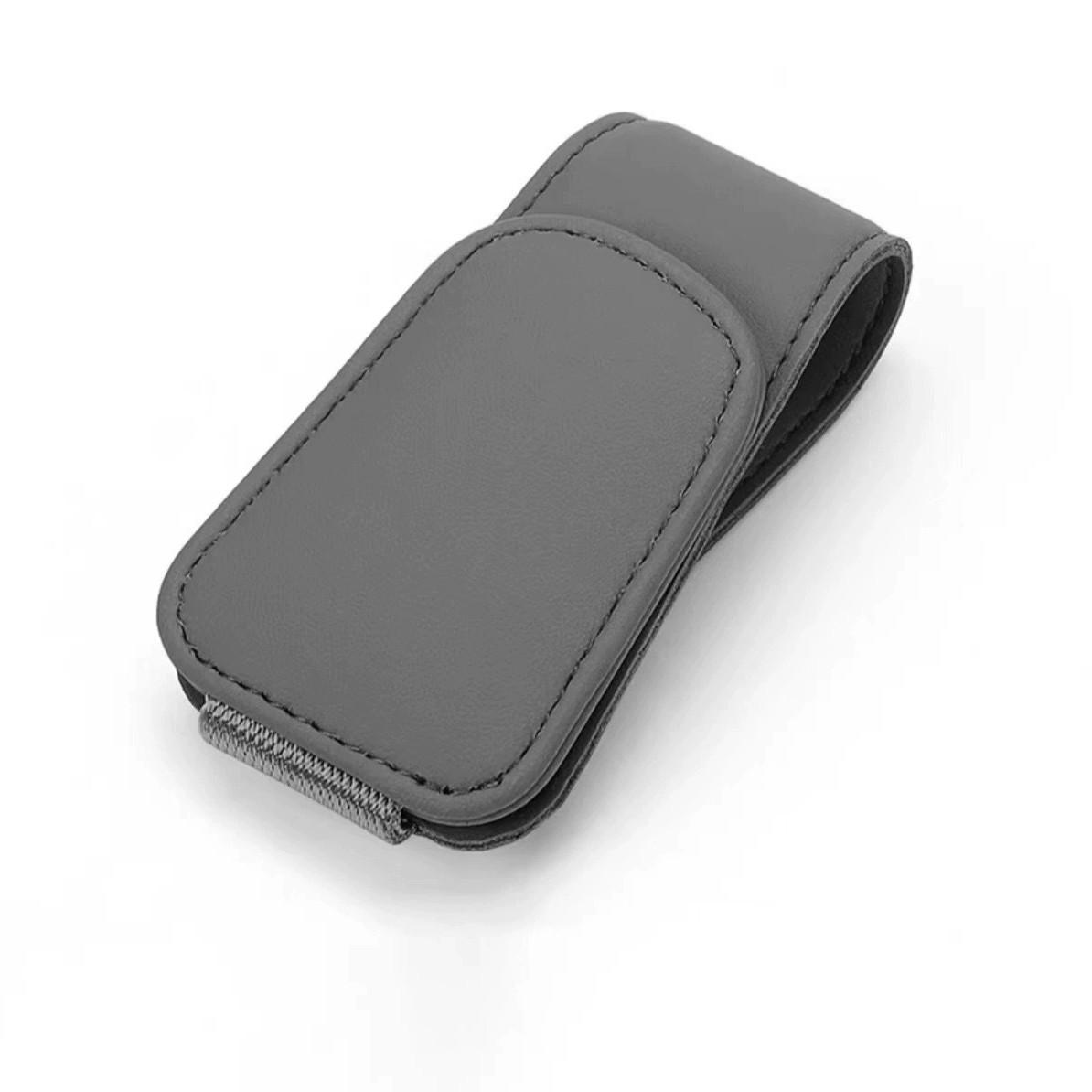 Magnetic PU Leather Car Visor Sunglasses Holder, Sunglasses Organizer for Car, Sunglasses Clip for Car Visor, Car Interior Visor Accessories