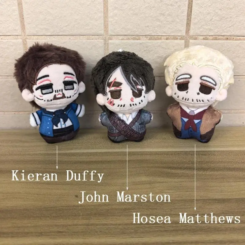 10cm Red Dead Redemption 2 (RDR2) Heroes Plush Toy - Anime Game John Marston/Hosea Matthews/Kieran Duffy Plush Fabric Doll for Anime Fans