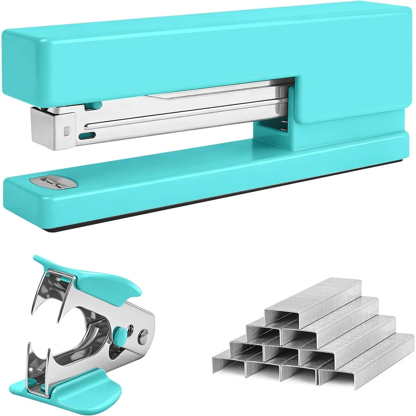 Stapler 25 Sheet Capacity with 830  and Staple Remover,Green Stapler
