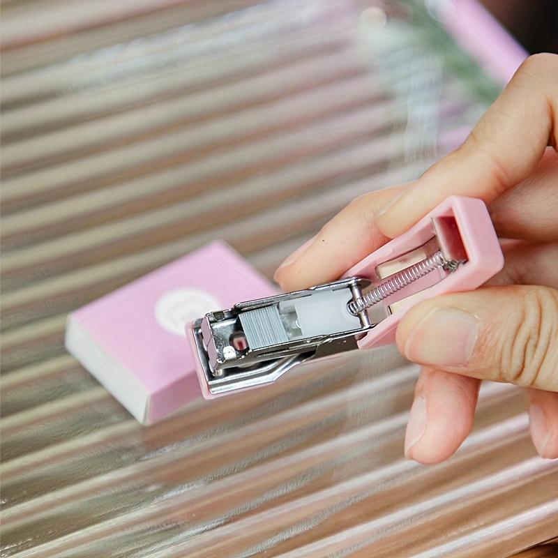 1 set of mini stapler mini school supplies kit mini office supplies kit including mini stapler, staples Girly Office Supplies