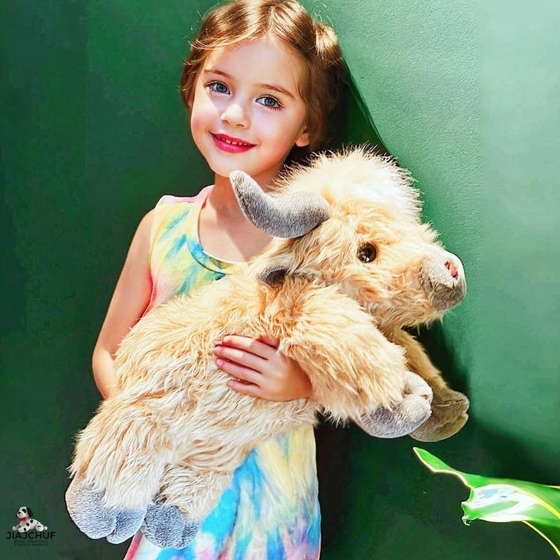 Highland Cow Plush Toy, Weightless Highland Cow Stuffed Animal, Cute Cow Design, Soft Stuffed, Comfortable Teddy Bear for Kids and Adults, Surprise Gift for Grandchildren Highland Cow Plush Toy, Weightless Highland Cow Stuffed Animal, Cute Cow Design, Soft Stuffed, Comfortable Teddy Bear for Kids and Adults, Surprise Gift for Grandchildren