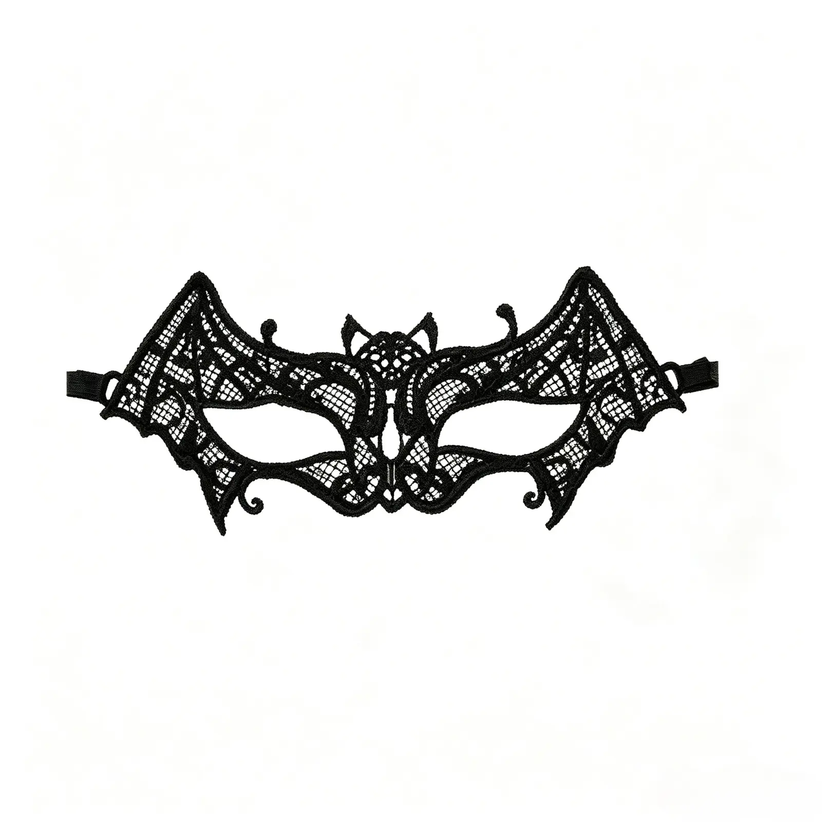 Black Floral Half Face Mask, Exquisite Lace Eye Mask Accessory, Elegant Decorative Mask For Cosplay, Masquerade Ball, Halloween Party, Night Gathering & Themed Costume Events  >