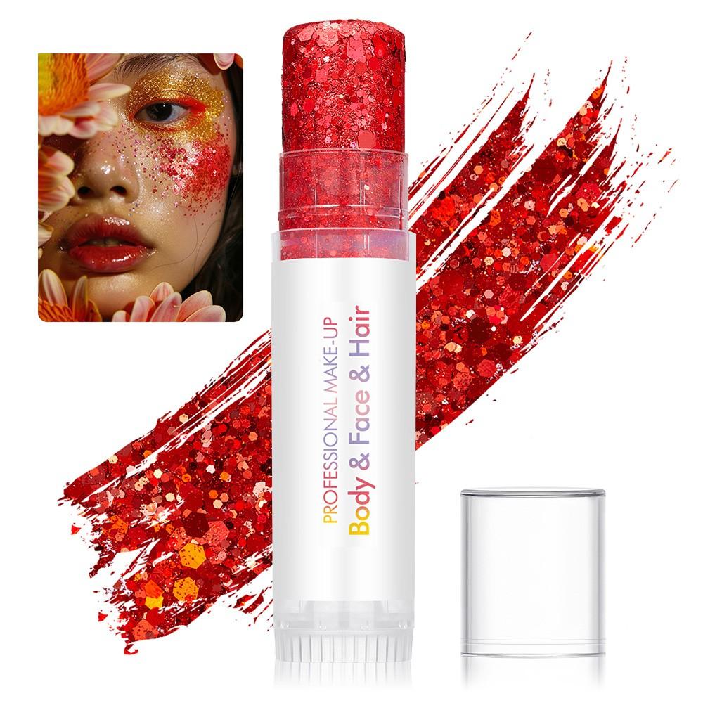Single Pack Diaoni Magic Party Glitter Stick, Christmas, Easy Application, Long-Lasting Shine, Multi-Use for Face, Neck, Body, Cosplay, Parties, Music Festivals