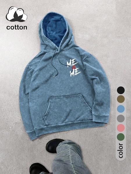 Men's Floral Print Graphic Hoodie, Regular Fit Casual Vintage Fashion Long Sleeve Hooded Sweatshirt for Daily Holiday Outdoor Wear, Men Clothes for Spring & Fall, Tops