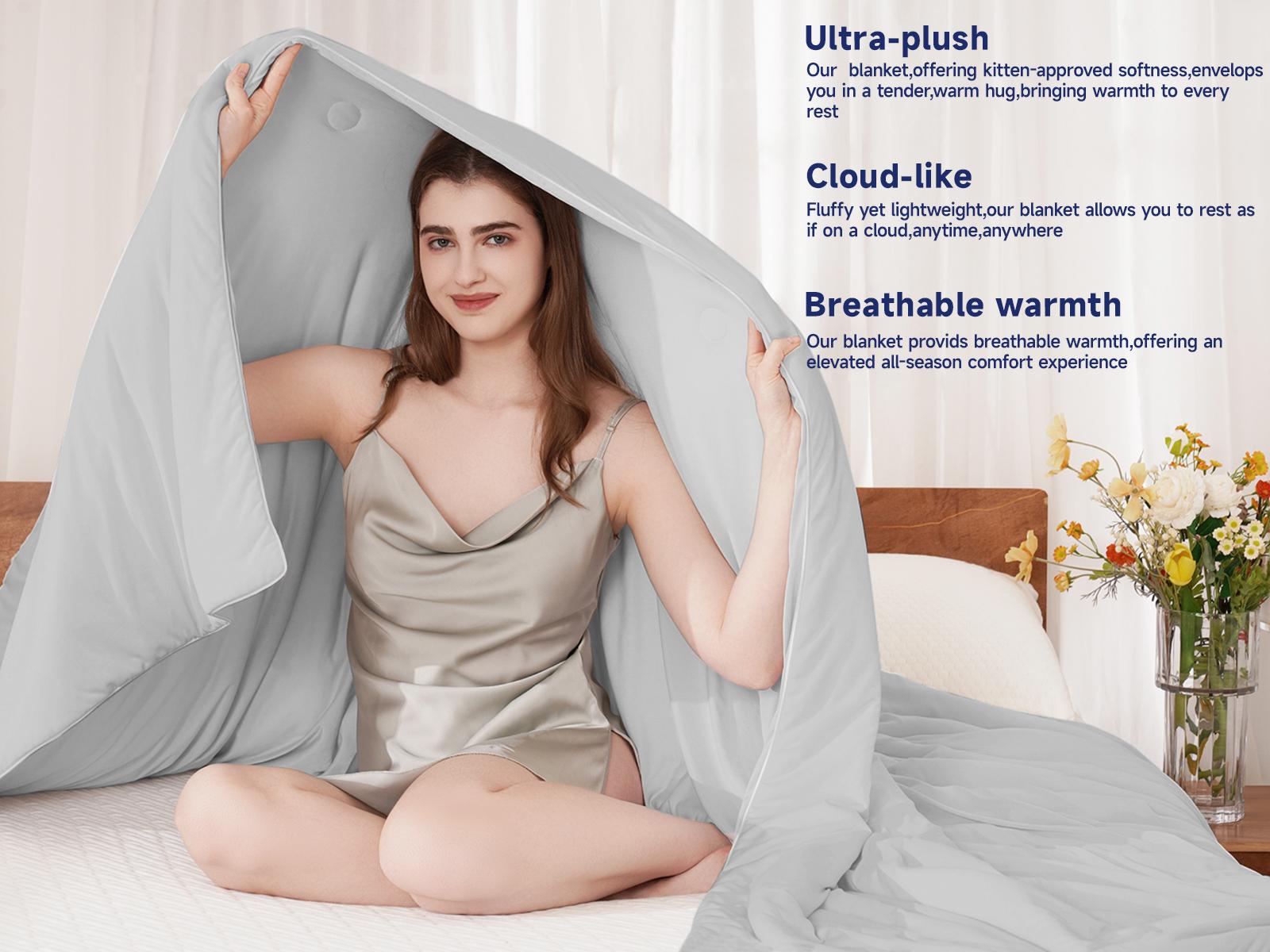 【VALUXE】 Cooling Blanket Queen Size, Lightweight Breathable Comforter for Hot Sleepers, Cold Sleep Technology for Night Sweats, All-Season Use 【VALUXE】 Cooling Blanket Queen Size, Lightweight Breathable Comforter for Hot Sleepers, Cold Sleep Technology for Night Sweats, All-Season Use