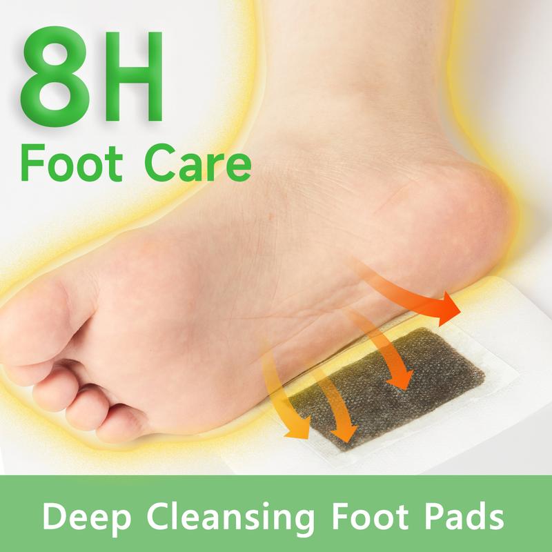 Deep Cleansing Foot Pads Foot Care With 50 Patches,Natural Aloes,Sea salt,Tourmaline,Herbal Foot Detox Patches For Foot Care,Adhesive Sheets, lmprove Sleep Quality,Relieve Fatigue and Exhaustion,Cleanse the Body & Mind,Improve Sleep Detoxpads