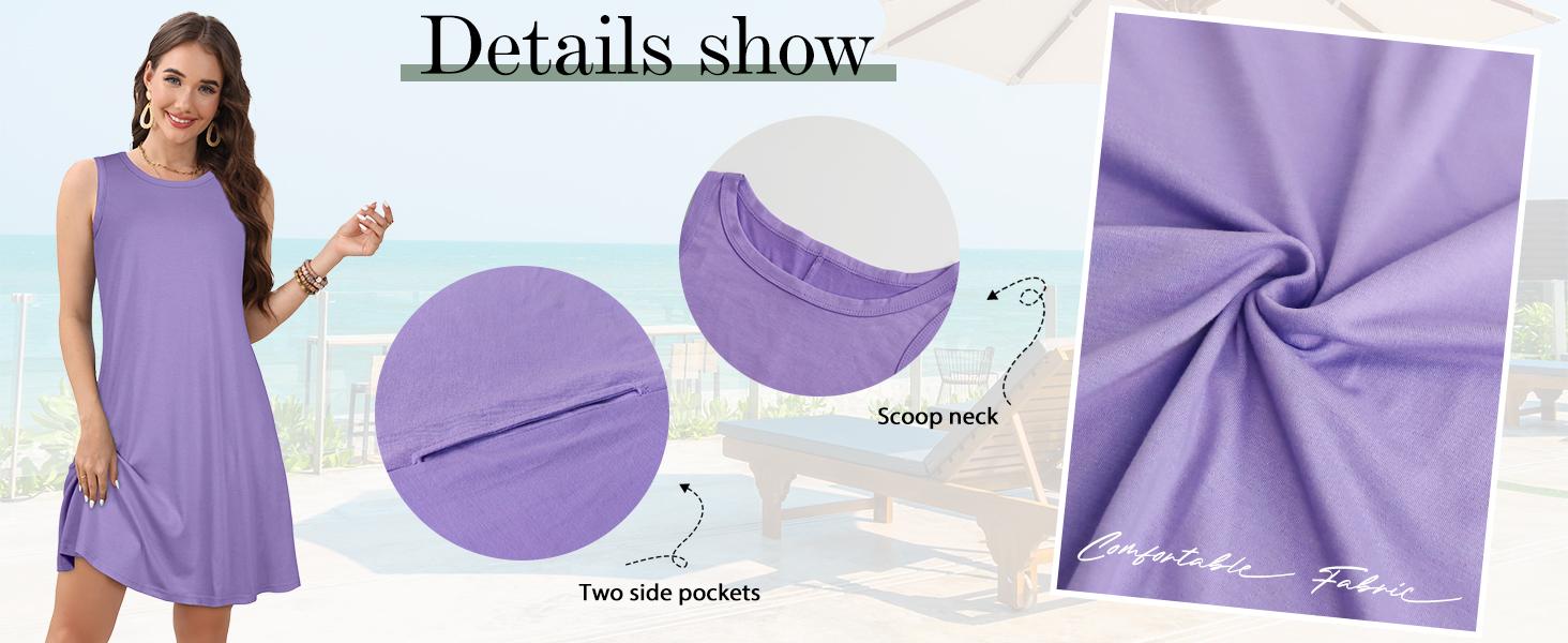 JOLIGAL Womens Summer Dresses Casual Sleeveless Tshirt Sundress Beach Cover Up with Pockets Loose Tank Dress 2026 JOLIGAL Womens Summer Dresses Casual Sleeveless Tshirt Sundress Beach Cover Up with Pockets Loose Tank Dress 2026