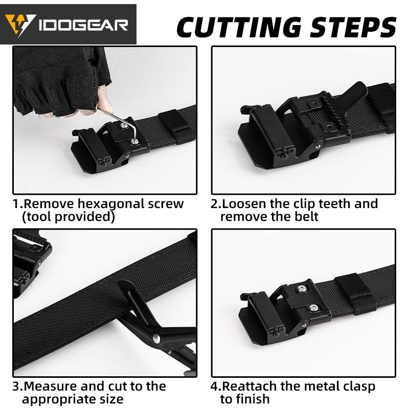 IDOGEAR 1.5" Ratchet Nylon Sport Belts Quick Adjustment Buckle CCW Belts 3430 SpringStatements