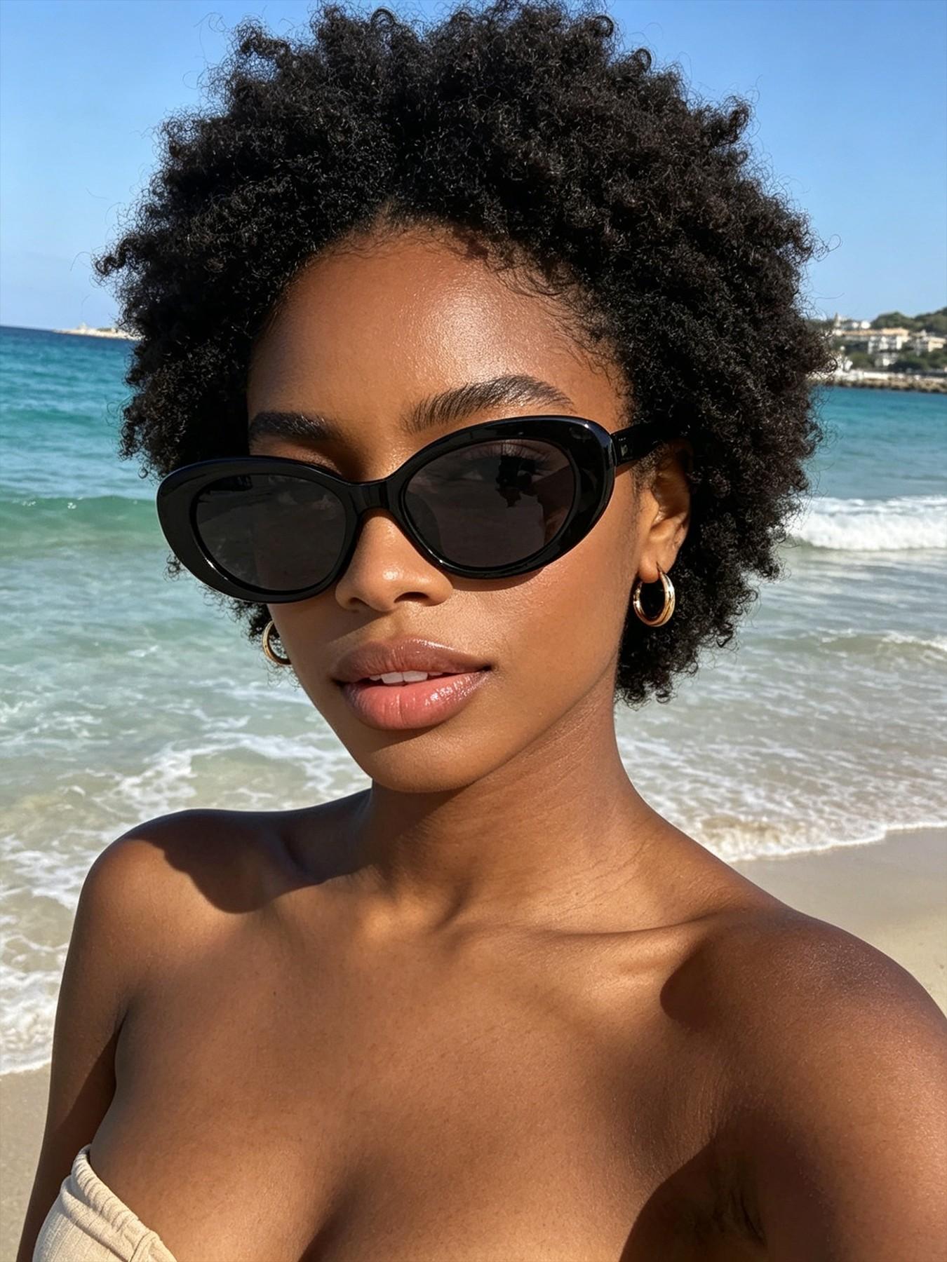 Vintage Cat Eye Sunglasses Series, 4 Classic Color Options, 90s and Y2K Street Style, Uv400 Protection, Casual Fashion Glasses, Fashionable Sunglasses