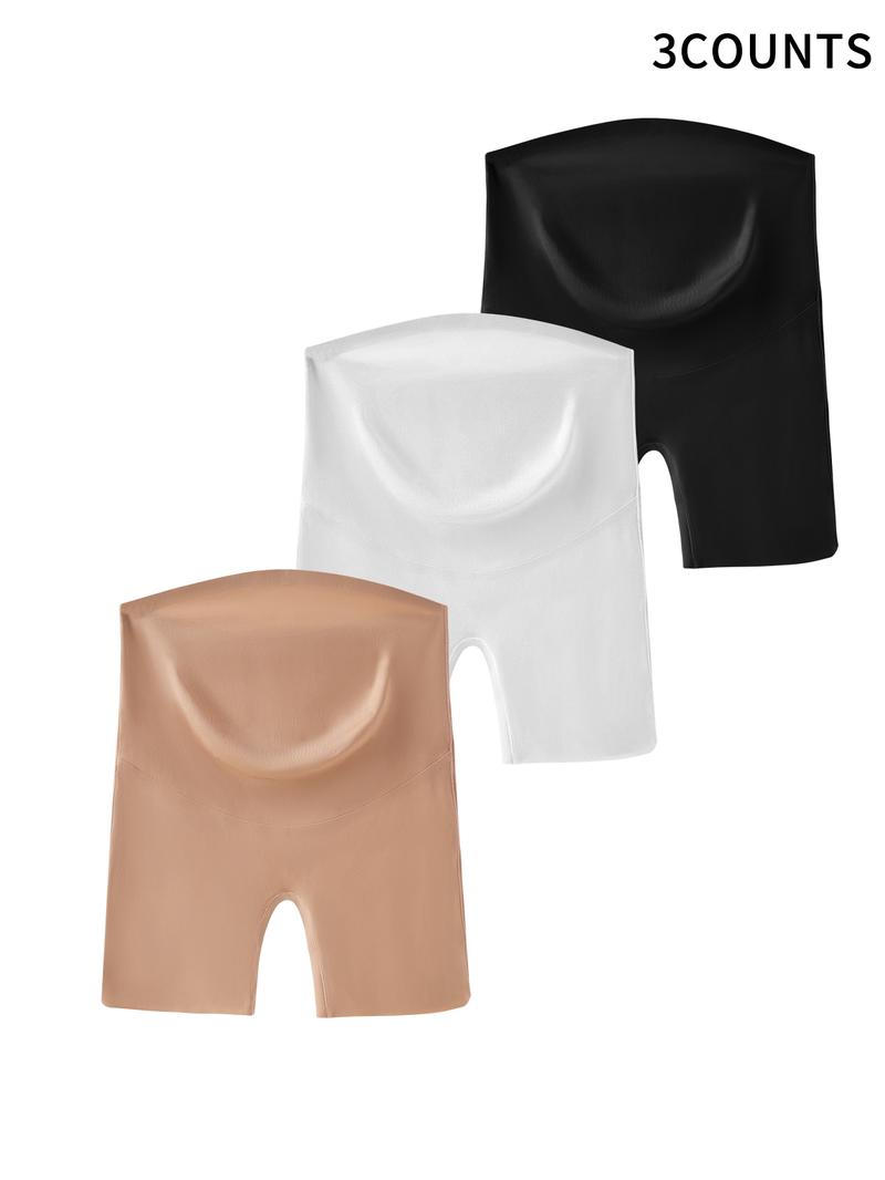 Maternity Solid Color Seamless Shapewear, Non-slip Maternity Underwear for Daily Wear, Maternity Underwear for All Seasons, Maternity Panty