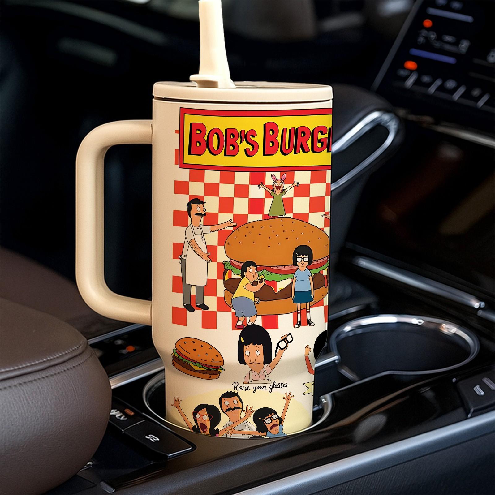 40oz Cartoon Inspired Insulated Tumbler, Vacuum Flask, with Straw Lid, Capacity Double Wall Vacuum Stainless Steel Thermal Cup, Keeps Drinks Hot 12 Hours Cold 24 Hours, Leak Proof Lid, Coffee Ice Drinks Daily Use, Gift Idea