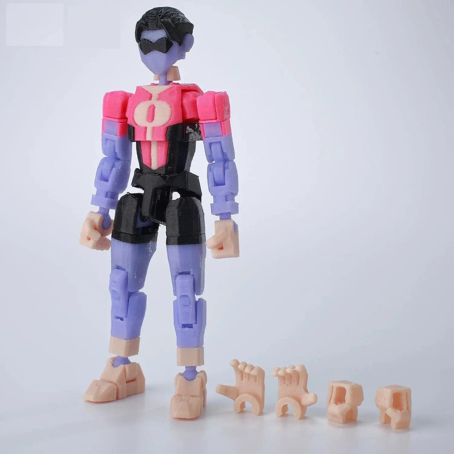 3D Printed Lucky13 Invincibles Tech Jacker Movable Soldier Multijoint Movable T13 Figurines Assembly Mecha Toy Holiday Gift