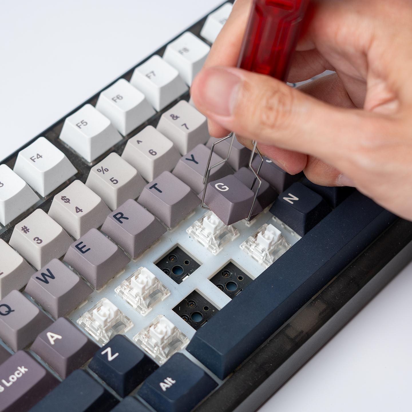 Switch puller, keycaps puller, 2-in-1 mechanical keyboard, hot swappable key cap, shaft body switch, cleaning and dismantling tool, Keyboard Maintenance