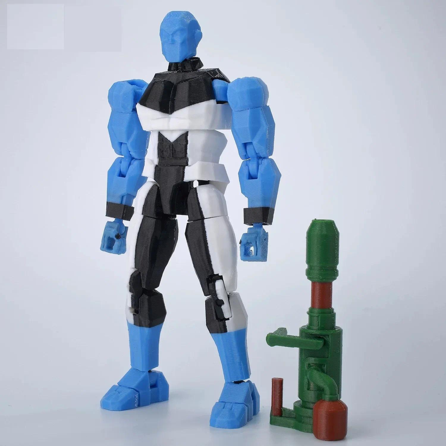 3D Printed Lucky13 Invincibles Tech Jacker Movable Soldier Multijoint Movable T13 Figurines Assembly Mecha Toy Holiday Gift