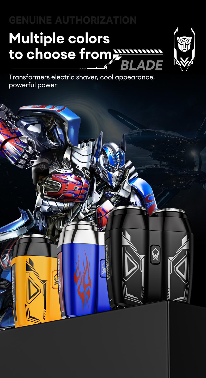 TRANSFORMERS Mini Shaver, 360° Floating Head, Dual-Arc Blade Net, Portable & Waterproof, Ultra-Long Battery Life, Best Gift