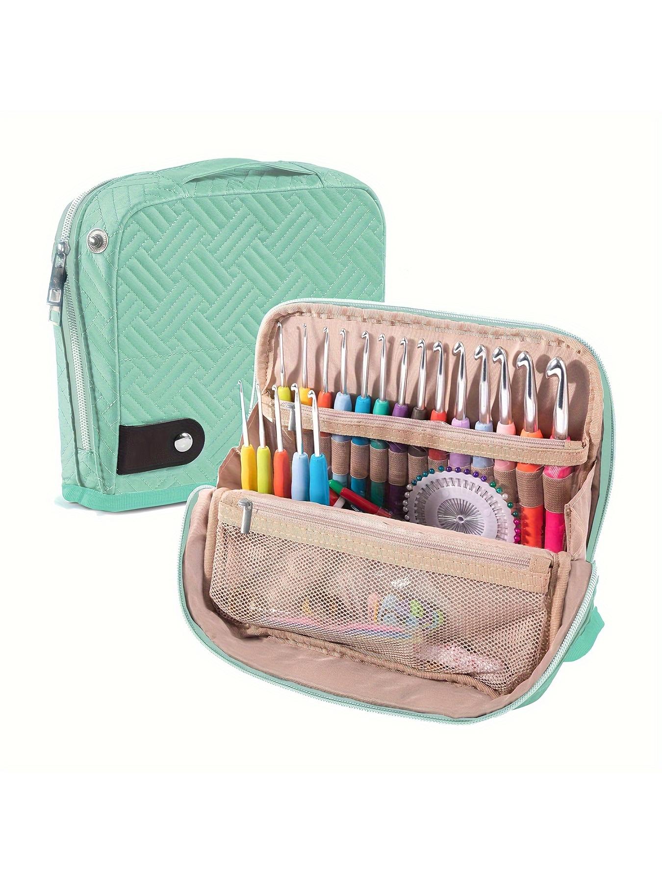 Unique Design Crochet Hook Storage Box, Vertical Stand Organizer for Knitting Supplies, Casual Style Bag Accessory for All Seasons, Multifunctional Storage Bag
