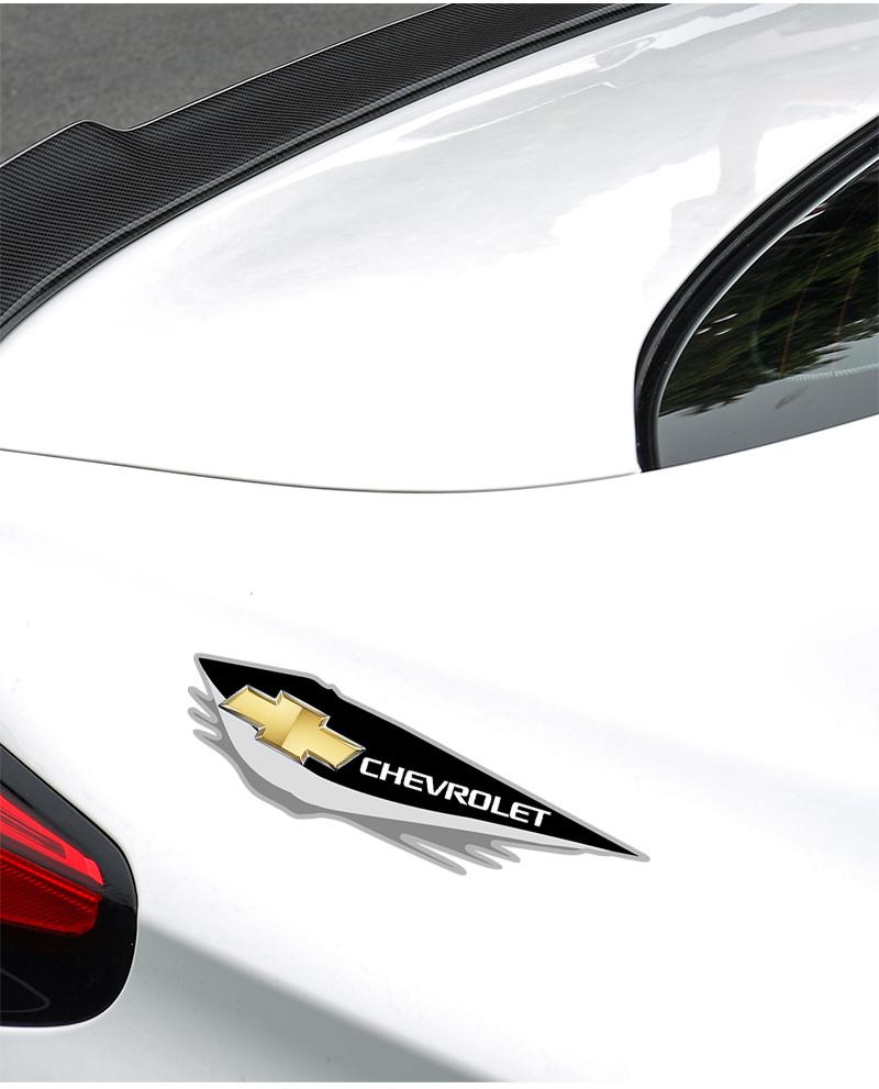 Car Body Decal Stickers Styling Emblem Accessories For Chevrolet Cruze Malibu Colorado Suburban Equinox Blazer Trax Camaro Spark Bolt Captiva Silverado Tahoe SS Impala Spin Onix Cobalt Traverse Montana