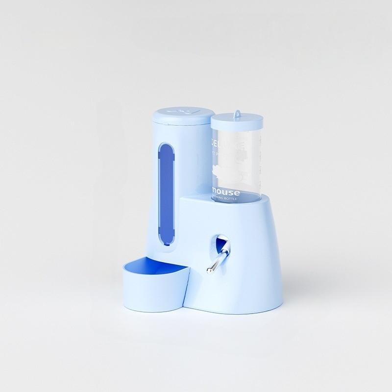 New Hamster Pet Water Bottle, Ball Rolling Drinking Device, Leak-Proof Vertical Design, Hanging Water Bottle and Food Bowl Combo, Hamster Accessories