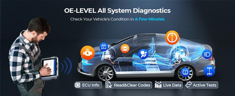 TOPDON Bidirectional Scan Tool, ArtiDiag900 Lite Automotive Diagnostic Tool for Full System, Scanner for Car with Active Test, FCA AutoAuth, Wireless OBD2 Scanner Diagnostic Tool for All Vehicles top  don engine  light car obd2