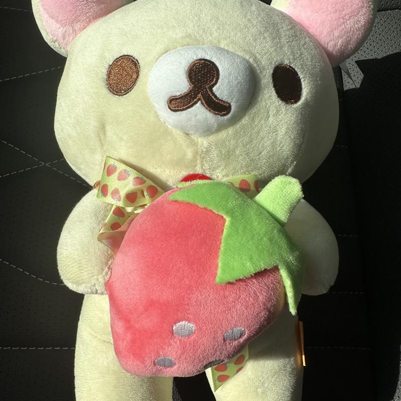 Anime Rilakkuma Cartoon Soft Plush Doll, Kawaii Unisex Room Decor, Classic Teddy Bear Toy, Christmas Gifts for Girls