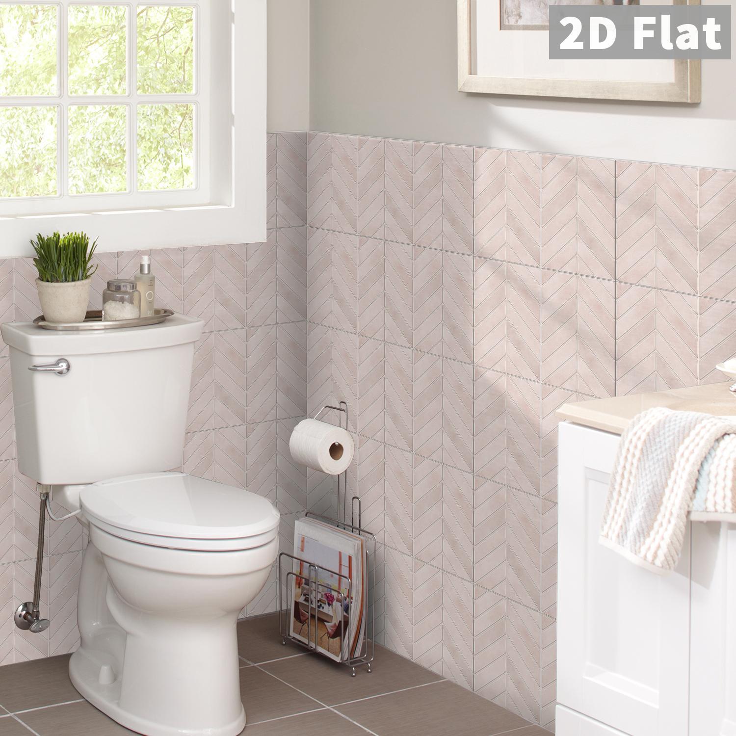 10 PCS/Box GST PE Crystal Foam Tile Stickers Light Pink Herringbone Waterproof Oil-Proof Anti-Collision Home Decor for Kitchen Bathroom Ceiling Tiles Old Wooden Boards