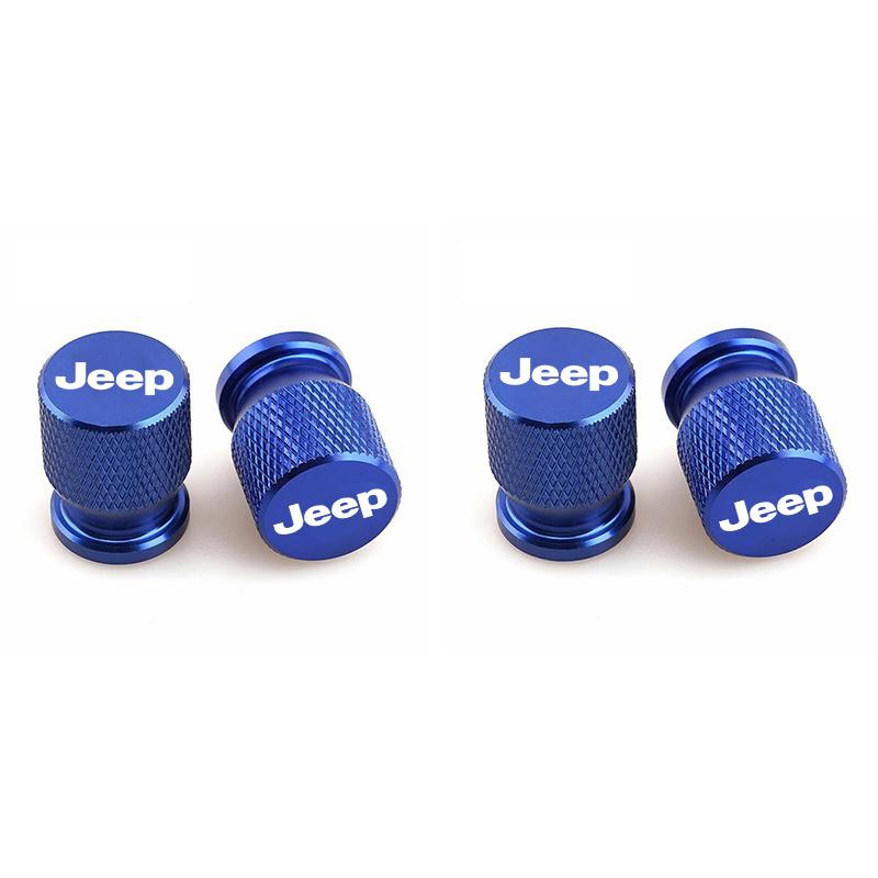 Waterproof Car Wheel Tire Valve Caps, Durable Tyre Stem Covers for Jeep Grand Cherokee & More Models, Essential Auto Accessories