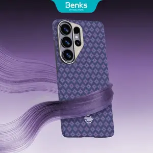 Benks ArmorAir Grid Series premium Kevlar case for Samsung Galaxy S26 Ultra, compatible with MagSafe, 37 neodymium magnets, aluminum camera frame, 3D embossed woven texture, ultra thin lightweight protection