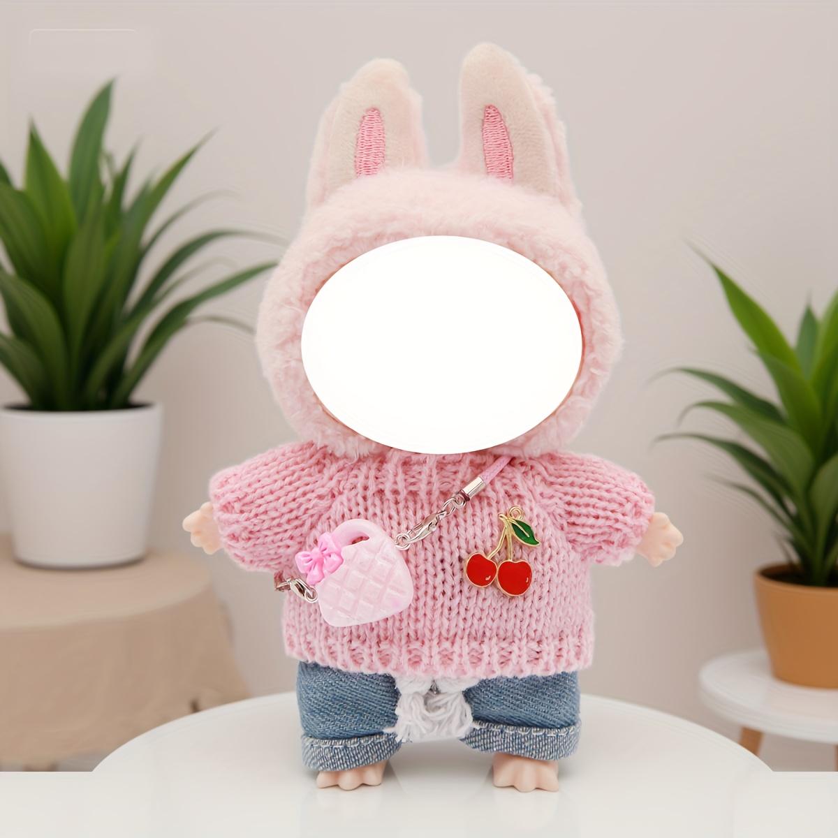 Plush Doll Clothes Set for La-Bu-Bu Dolls, Soft Fabric Costume, Fashion Doll Accessories, Doll House Decor, Gift Collection