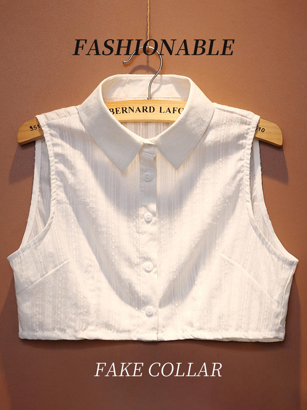 Ladies' decorative fakes collar, a pure cotton white collar, is available in multiple size specifications, including M, L, XL and 2XL. It can be matched with various coats and is suitable for wearing on all kinds of occasions.