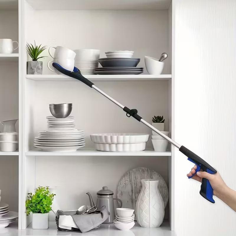 Multifunctional Thickened Garbage Picker, Foldable Trash Clamp, Durable Aluminum Alloy Waste Grabber, Ideal for Cleaning, Convenient, Portable