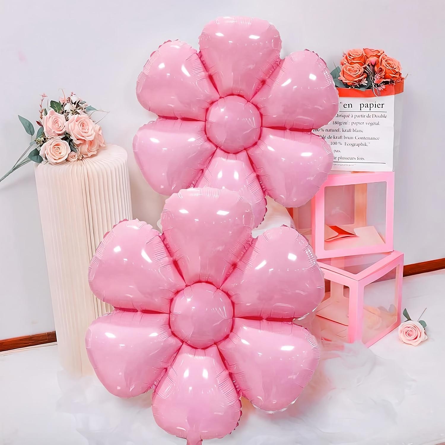 Pink Decor 15pcs Vibrant Macaron Daisy & Sunflower Mylar Balloons – Floral Inflatable Decor for Birthdays, Weddings, Celebrations, Holidays, Graduation & Anniversaries. Perfect for Photo Backdrops