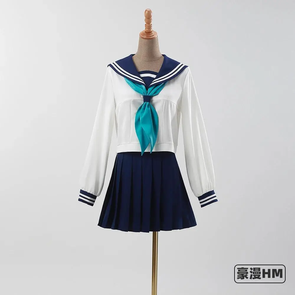 High Quality Torako Koshi Cosplay Costume Wig Anime My Deer Friend Nokotan Koshitan Shikanoko Dress JK Sailor Skirt