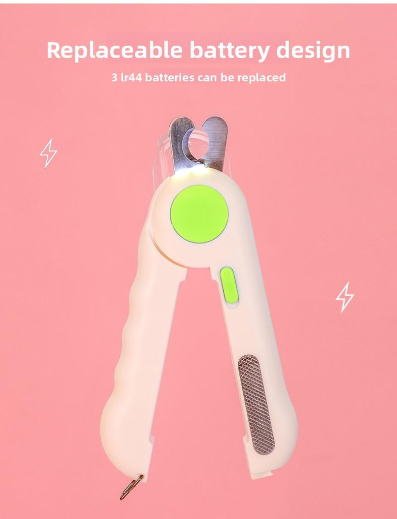 New Viral LED Pet Nail Clippers, Anti-quick Nail Grinder, Dog & Cat Nail Cutter, Pet Grooming Supplies