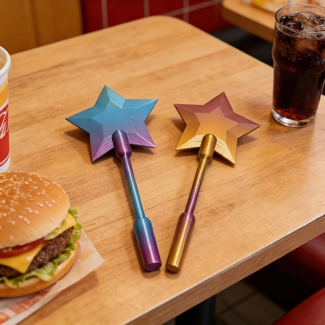 3D Printed Magic Wand Qr Code Payment, Contactless Card Holder, Party Gift, Event Prop, Starlight Magic Wand, Ideal for Card Payments